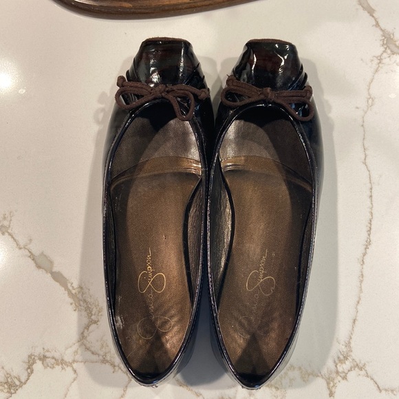 Jessica Simpson 5.5 Brown/Tortoise Ballet Flats EUC - Picture 4 of 6